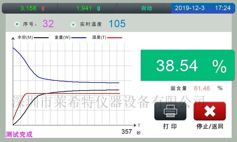 卤素水分检测仪_卤素水分测定仪测定水分_卤素水分仪测试仪样品用量